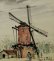 画像2: 鶴岡義雄　「風車（仮題）」　水彩　色紙　1962年作