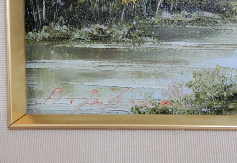 在庫あ即納質問歓迎　桜井良　『風景』 油彩　油絵　SM　サムホール　自然　雪山　山脈 自然、風景画